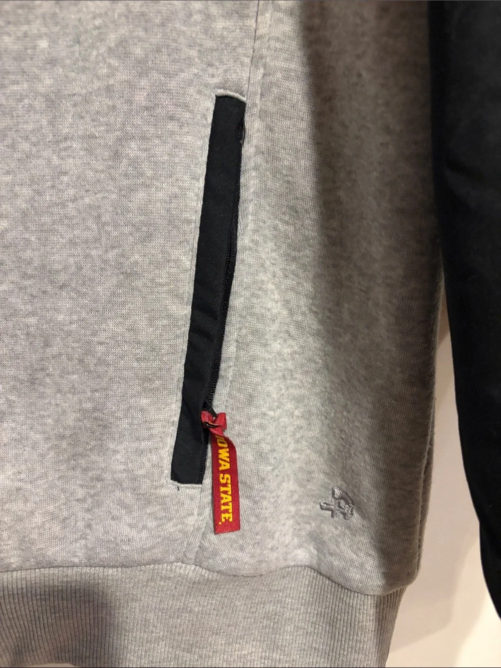 Iowa State Pullover Hoodie Jacket - Black, Gray & Red